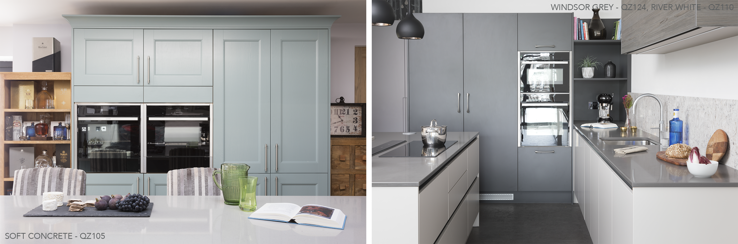 Contemporary Concrete Effect Worksurfaces Crl Quartz Stone